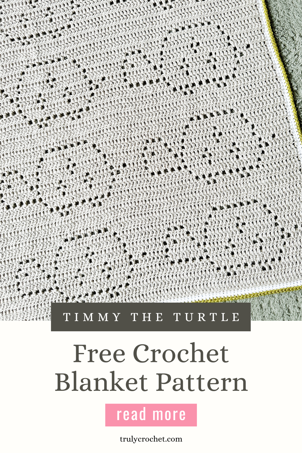 Timmy The Turtle Blanket - Free Crochet Pattern