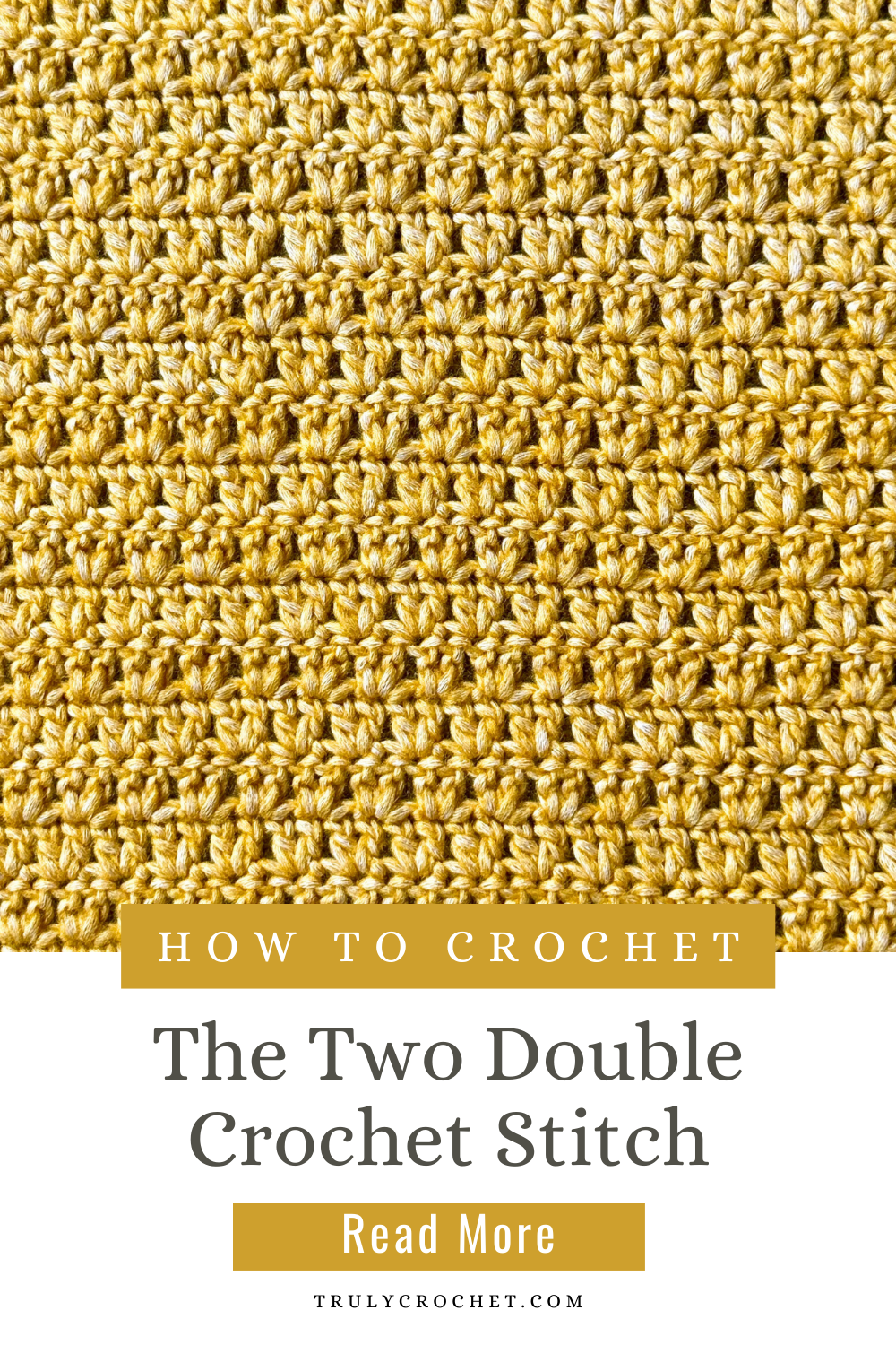 The Two Double Crochet Stitch