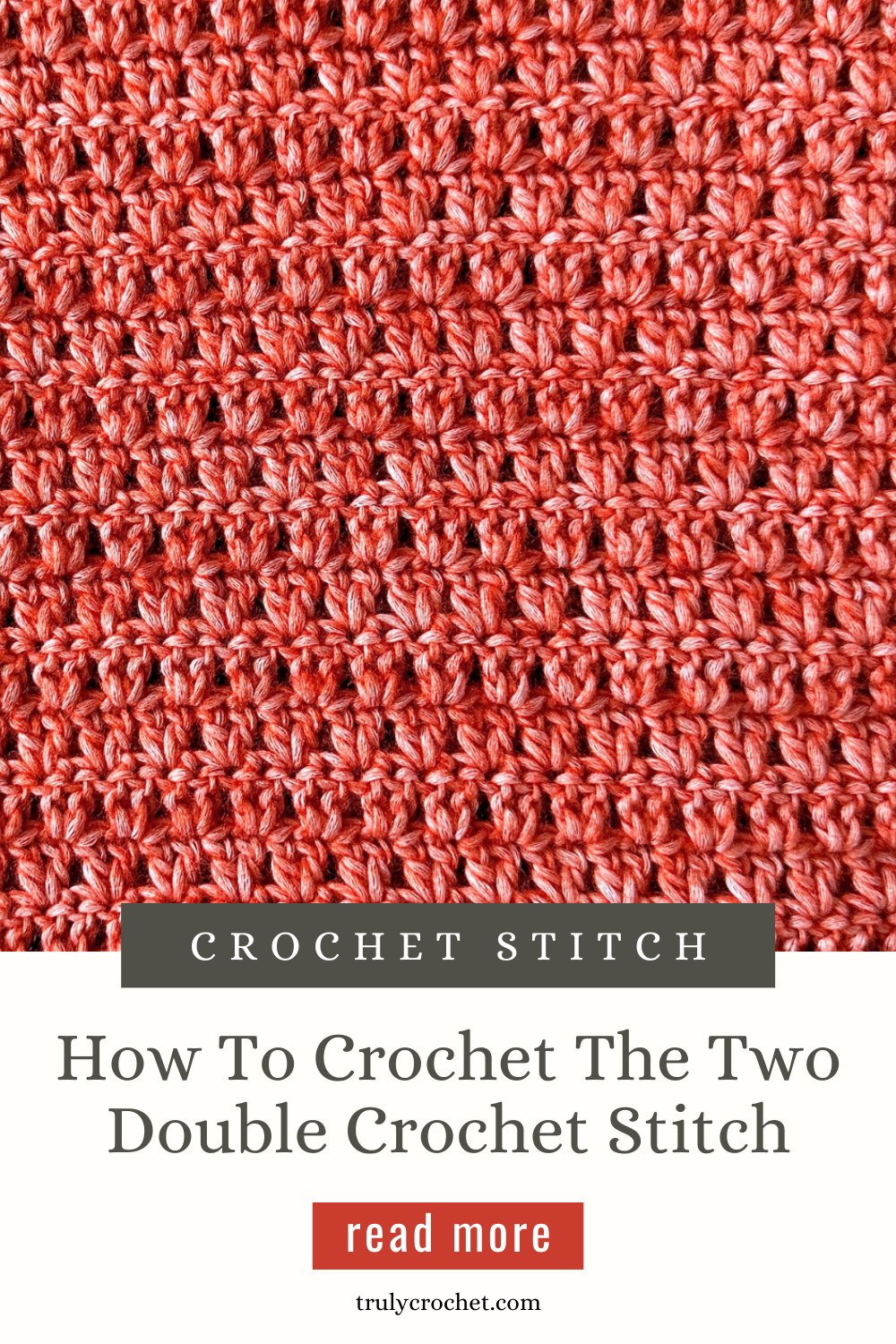 the two double crochet stitch