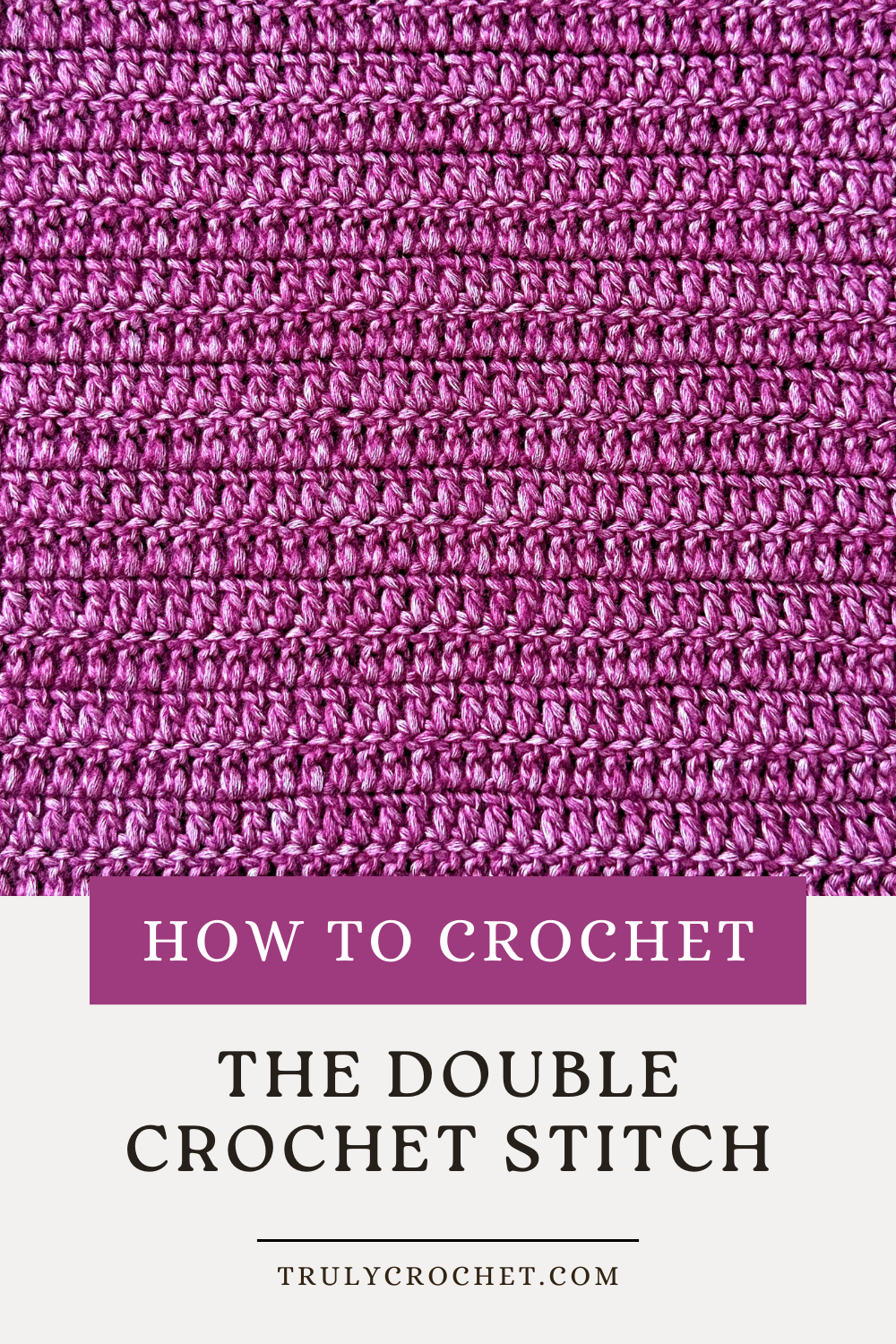 The Double Crochet Stitch