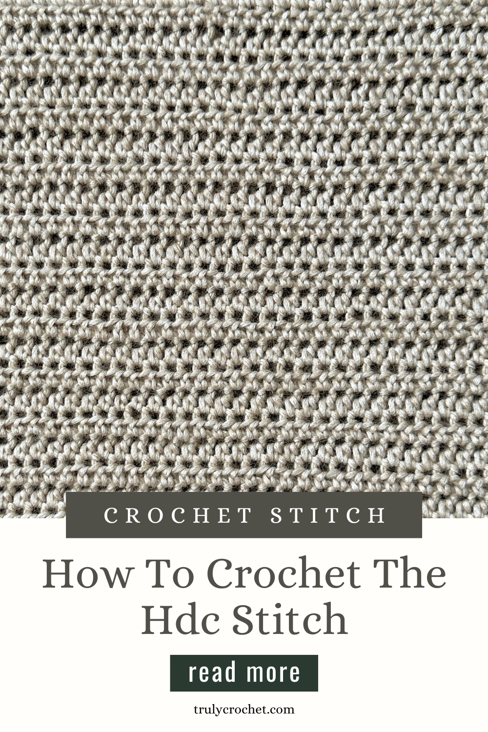How To Crochet The Hdc Stitch
