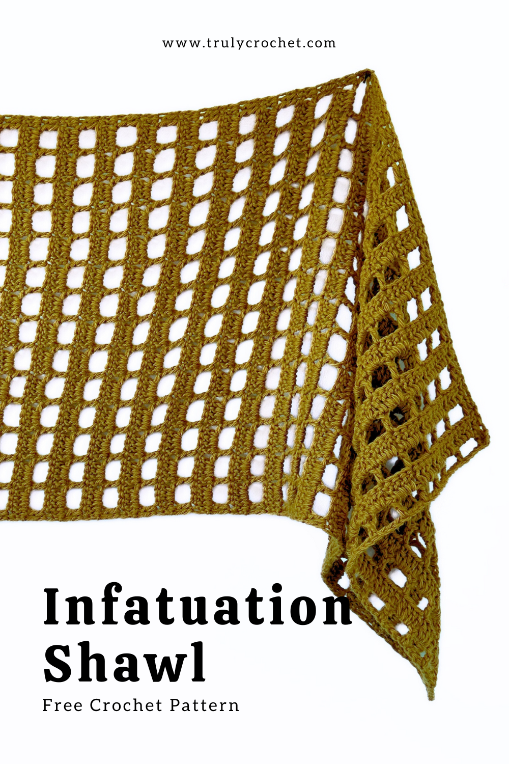 infatuation shawl - free crochet pattern