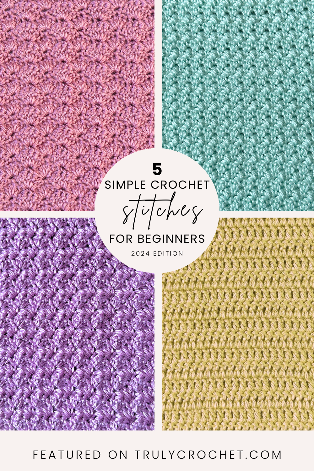 5 Simple Crochet Stitches For Beginners