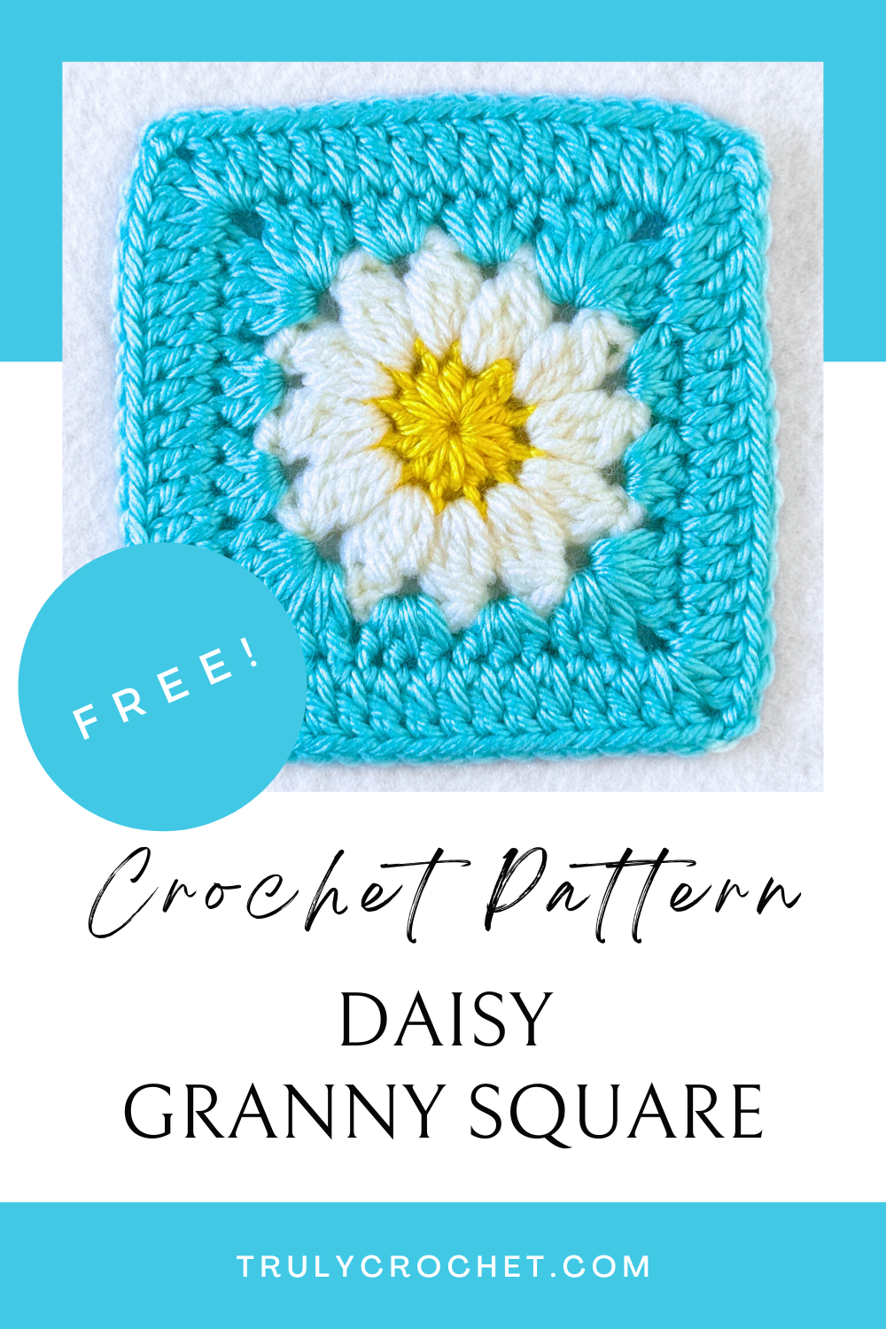 Daisy Granny Square - Free Crochet Pattern