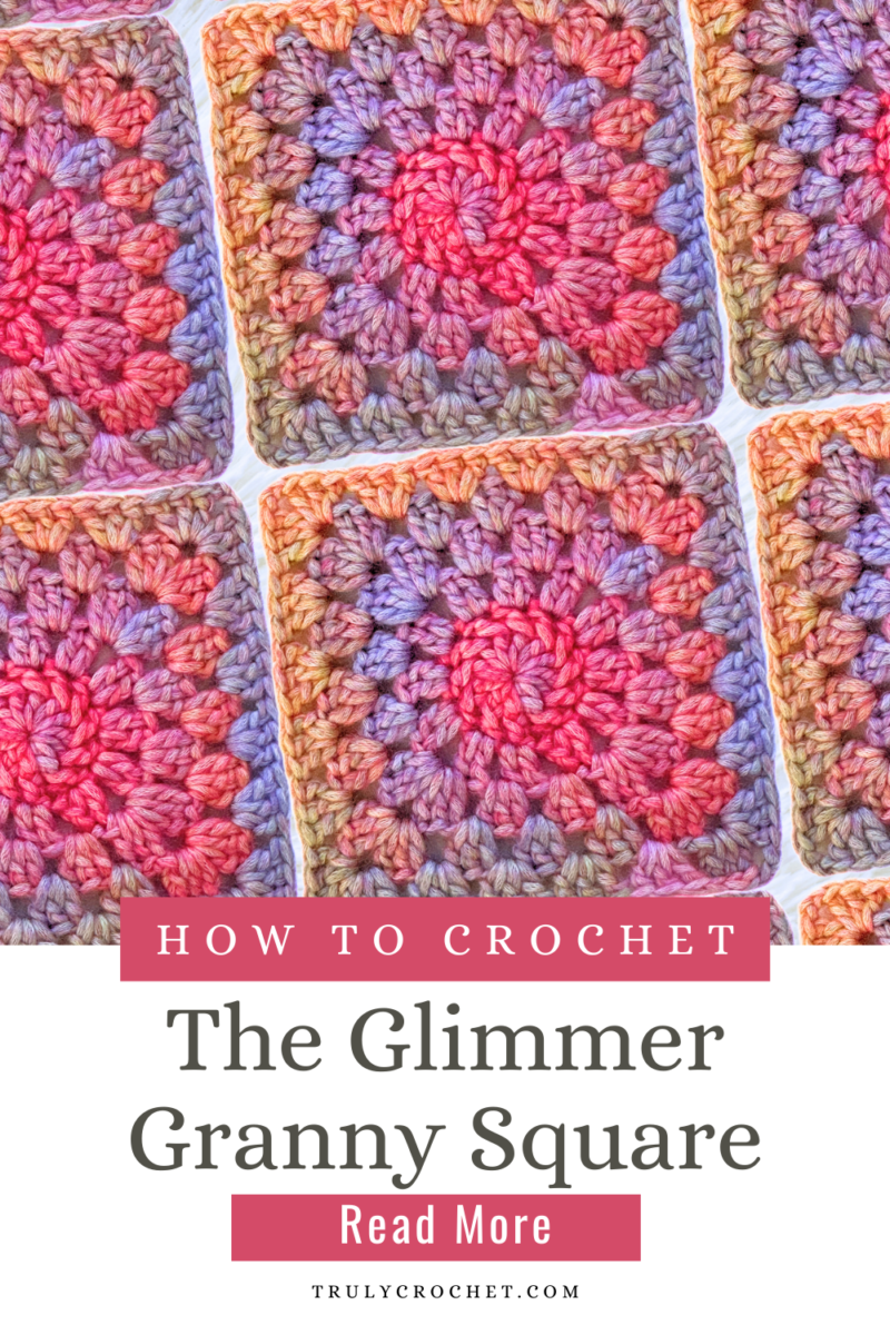 Glimmer Granny Square Free Crochet Pattern Truly Crochet