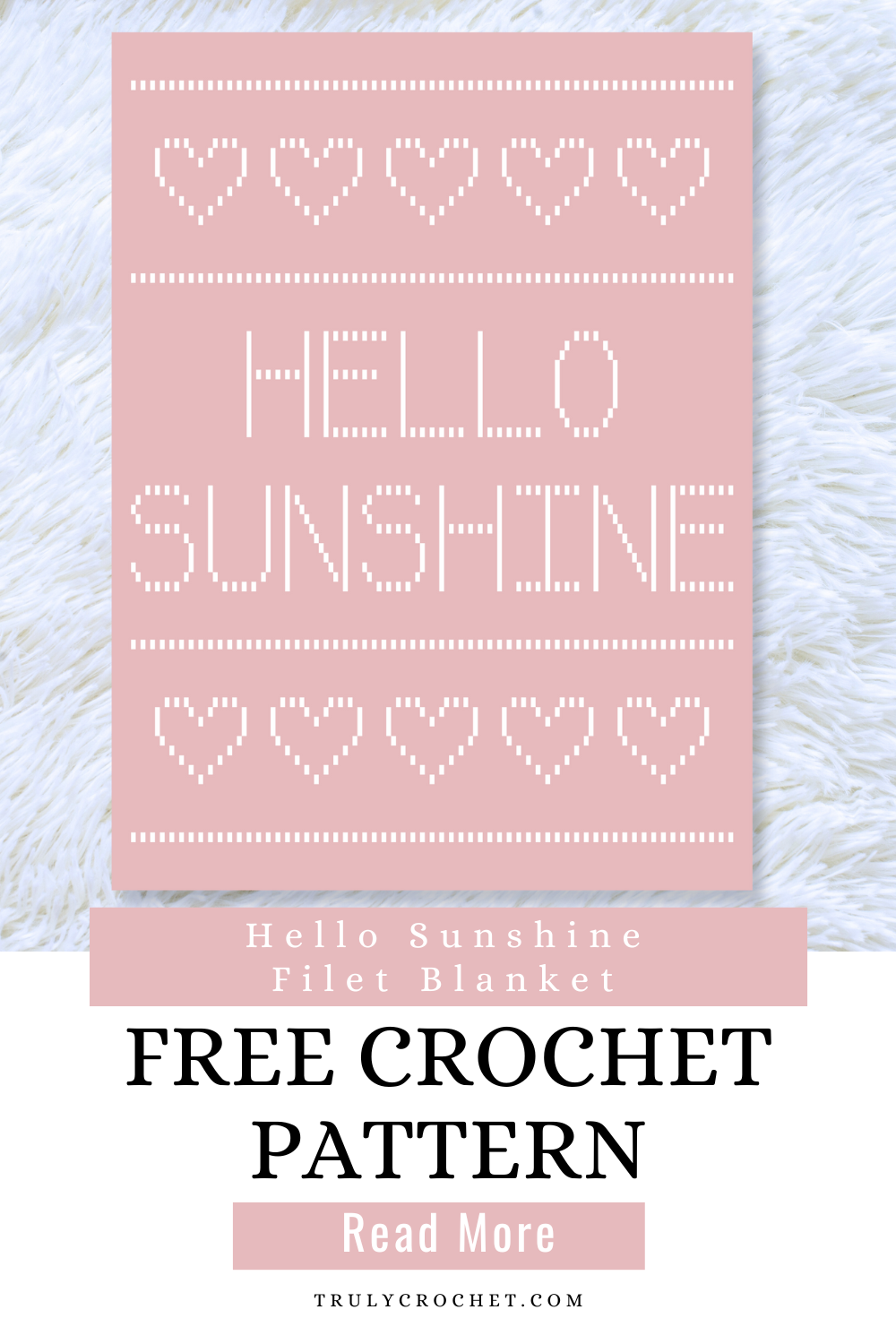 Hello Sunshine Filet Blanket - Free Crochet Pattern