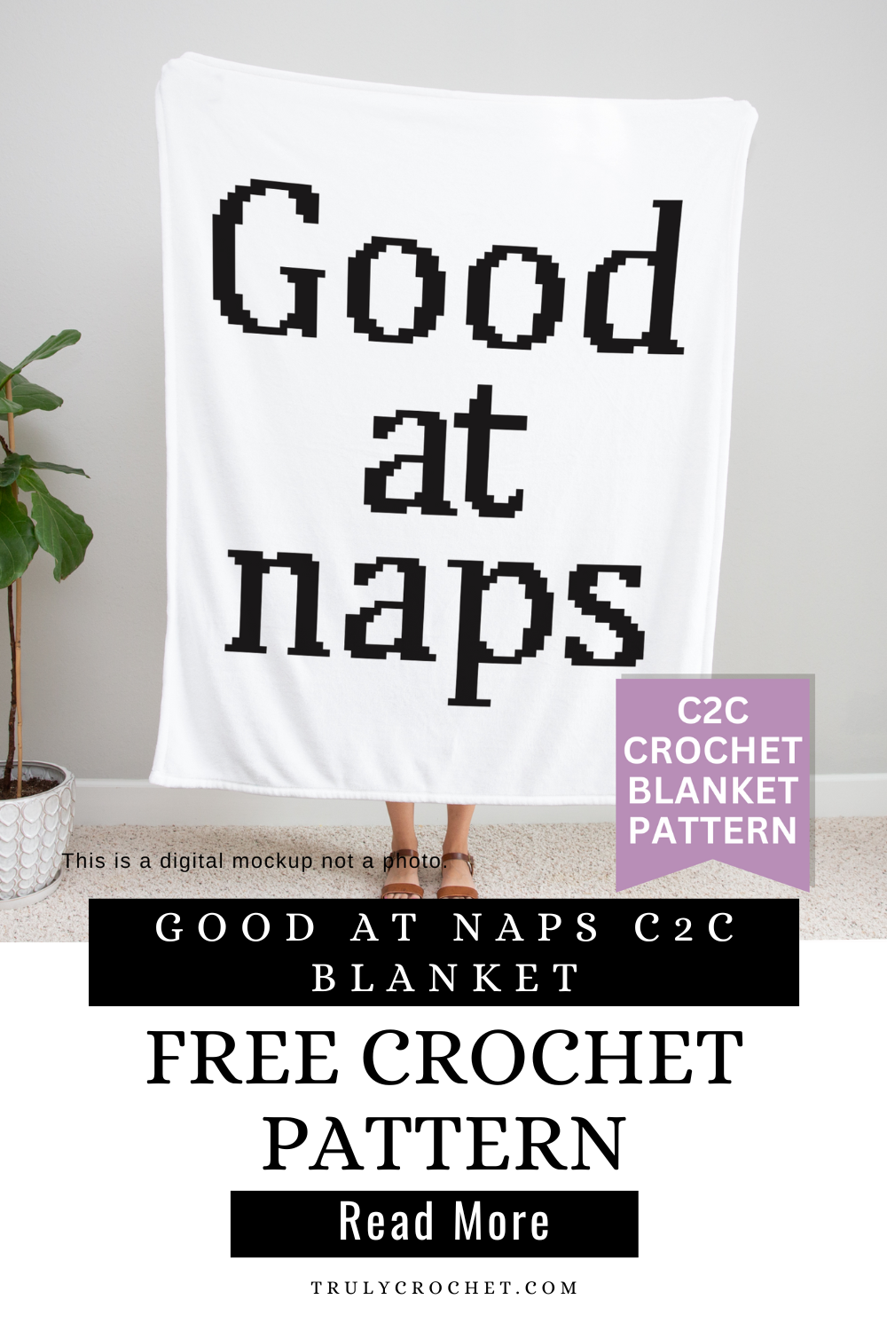 Good At Naps C2C Blanket - Free Crochet Pattern