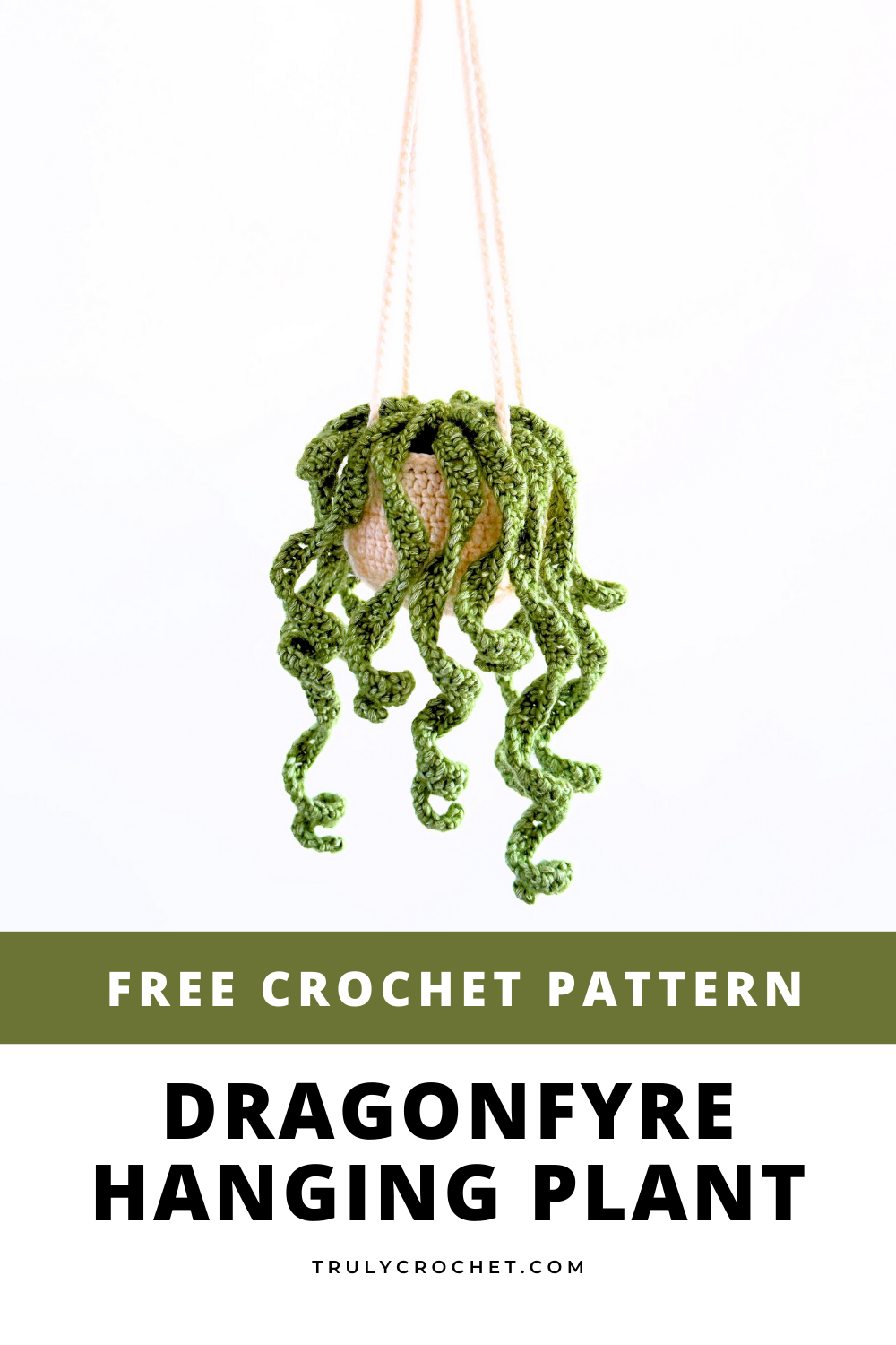 Dragonfyre Hanging Plant - Free Crochet Pattern