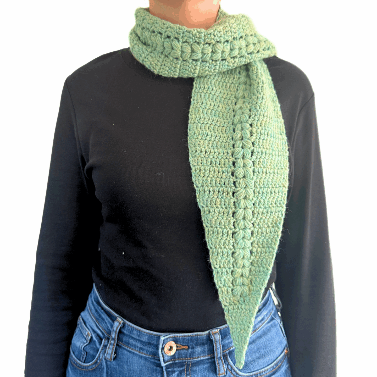 Puffline Scarf - Free Crochet Pattern