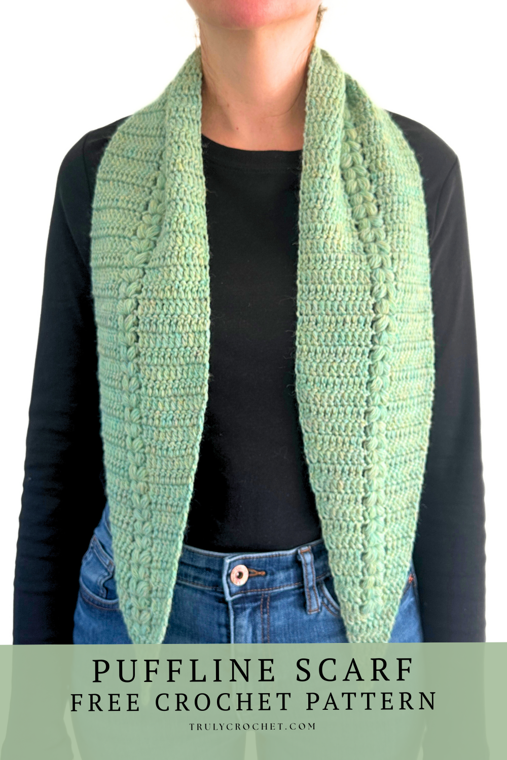 Puffline Scarf - Free Crochet Pattern