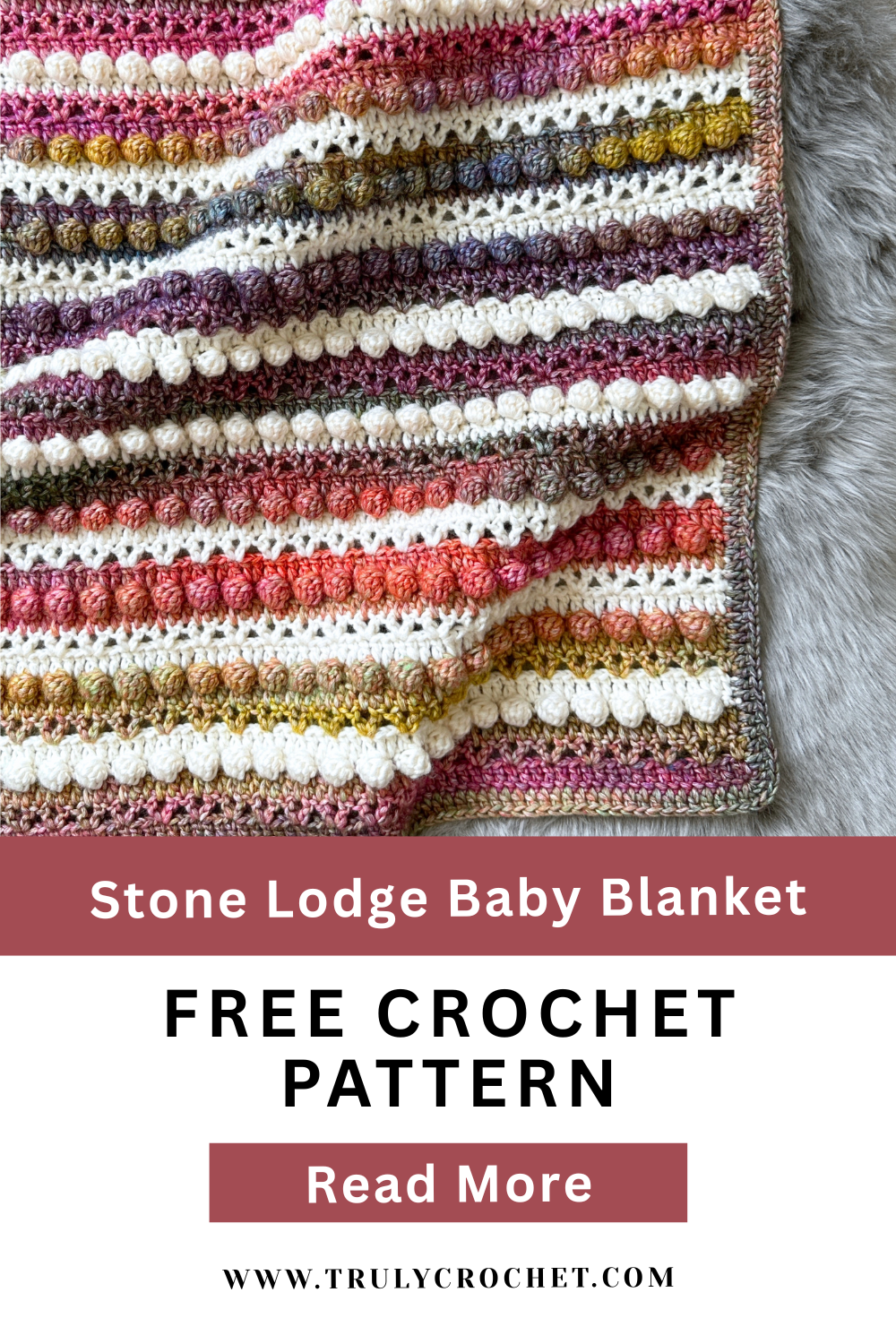 Stone Lodge Baby Blanket - Free Crochet Pattern