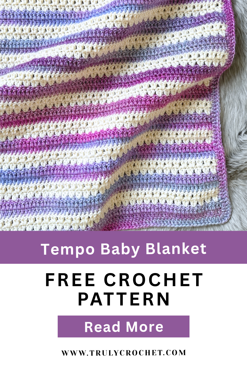 Tempo Baby Blanket - Free Crochet Pattern