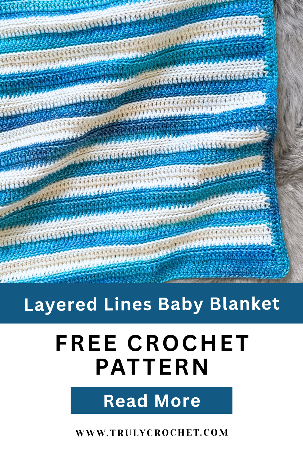 Layered Lines Baby Blanket - Free Crochet Pattern