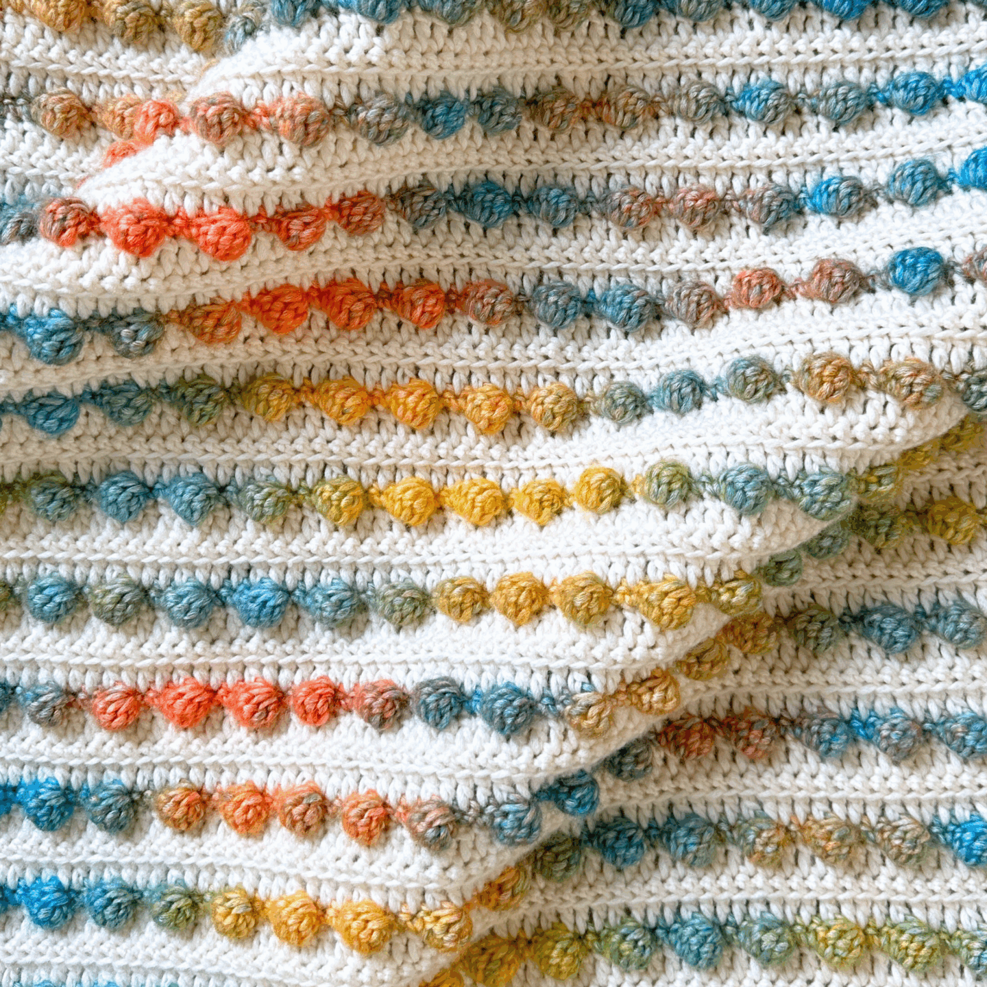 Bobble Pop Baby Blanket - Free crochet Pattern