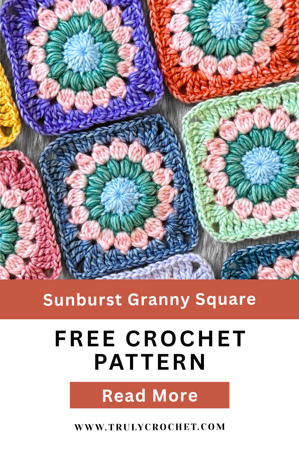 How To Crochet The Sunburst Granny Square